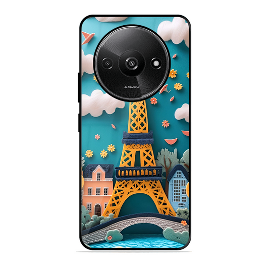 Eiffel Tower Printed Protective Phone Cover forXiaomi Redmi A3 2024