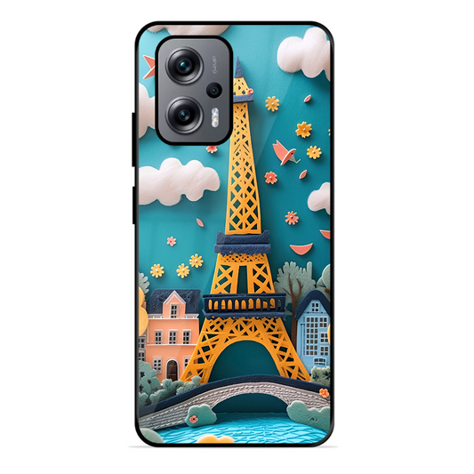 Eiffel Tower Printed Protective Phone Cover forXiaomi Redmi K50I 5G