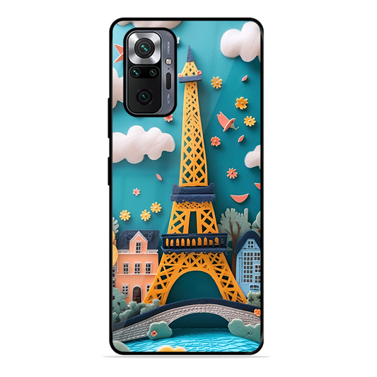 Eiffel Tower Printed Protective Phone Cover forXiaomi Redmi Note 10 Pro