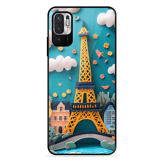 Eiffel Tower Printed Protective Phone Cover forXiaomi Redmi Note 10T 5G