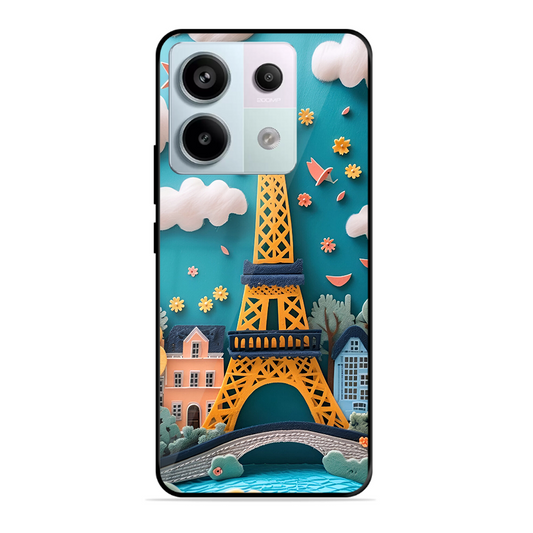 Eiffel Tower Printed Protective Phone Cover forXiaomi Redmi Note 13 Pro 5G