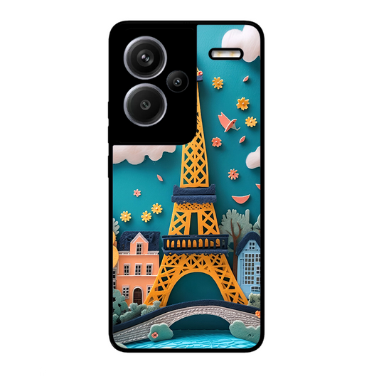 Eiffel Tower Printed Protective Phone Cover forXiaomi Redmi Note 13 Pro Plus 5G