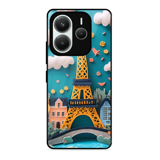 Eiffel Tower Printed Protective Phone Cover forXiaomi Redmi Note 14 5G