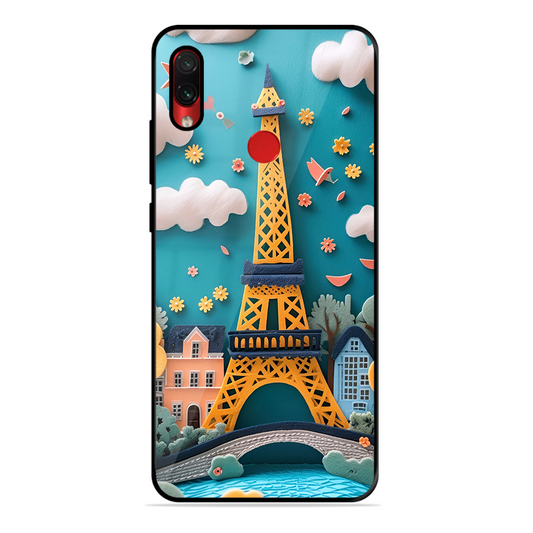 Eiffel Tower Printed Protective Phone Cover forXiaomi Redmi Note 7 Pro