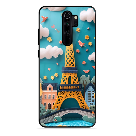 Eiffel Tower Printed Protective Phone Cover forXiaomi Redmi Note 8 Pro