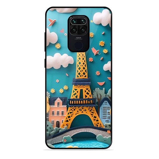 Eiffel Tower Printed Protective Phone Cover forXiaomi Redmi Note 9