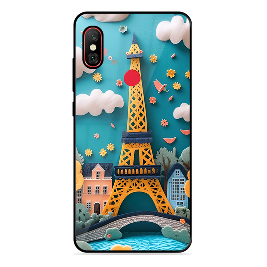 Eiffel Tower Printed Protective Phone Cover forXiaomi Redmi Y2