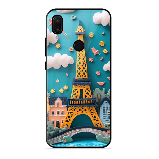 Eiffel Tower Printed Protective Phone Cover forXiaomi Redmi Y3