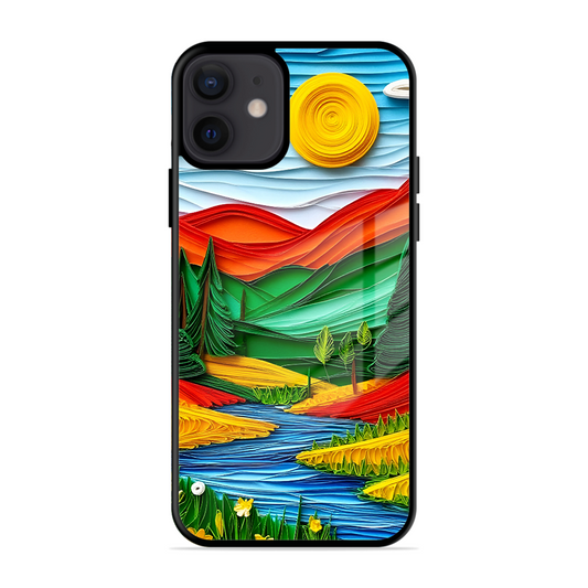 Lake Beauty Printed Protective Phone Cover for iPhone 12 Mini