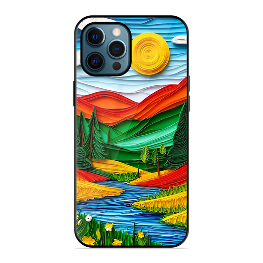 Lake Beauty Printed Protective Phone Cover for iPhone 12 Pro