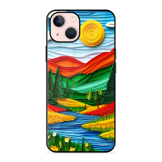 Lake Beauty Printed Protective Phone Cover for iPhone 13 Mini