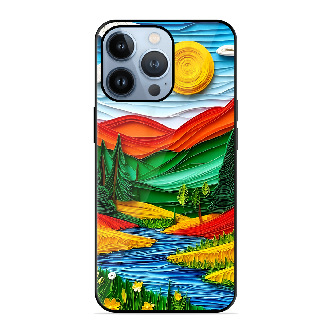 Lake Beauty Printed Protective Phone Cover for iPhone 13 Pro