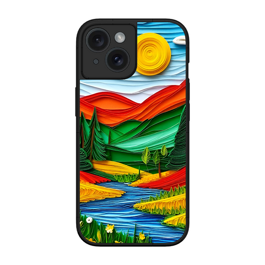 Lake Beauty Printed Protective Phone Cover for iPhone 15