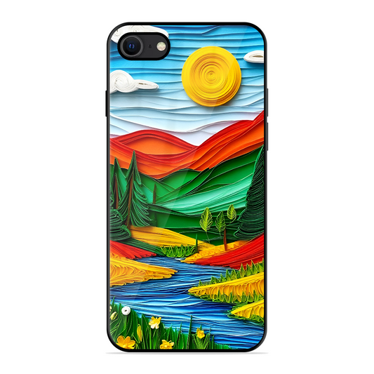 Lake Beauty Printed Protective Phone Cover for iPhone SE 2020