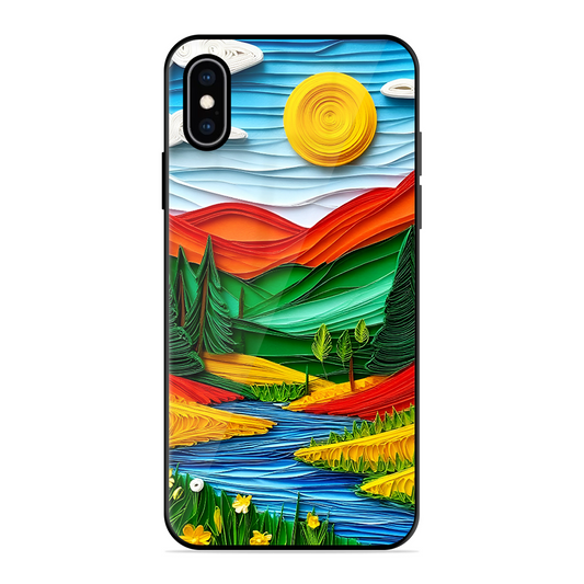 Lake Beauty Printed Protective Phone Cover for iPhone XS