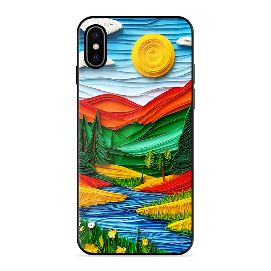 Lake Beauty Printed Protective Phone Cover for iPhone X