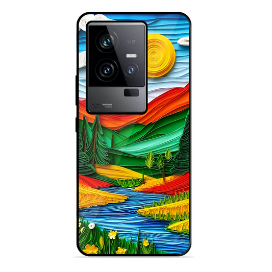 Lake Beauty Printed Protective Phone Cover for Iqoo 11 5G