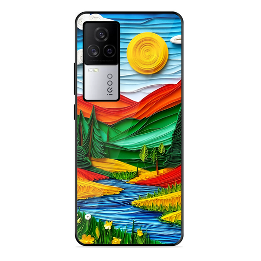 Lake Beauty Printed Protective Phone Cover for Iqoo 7 Legend 5G