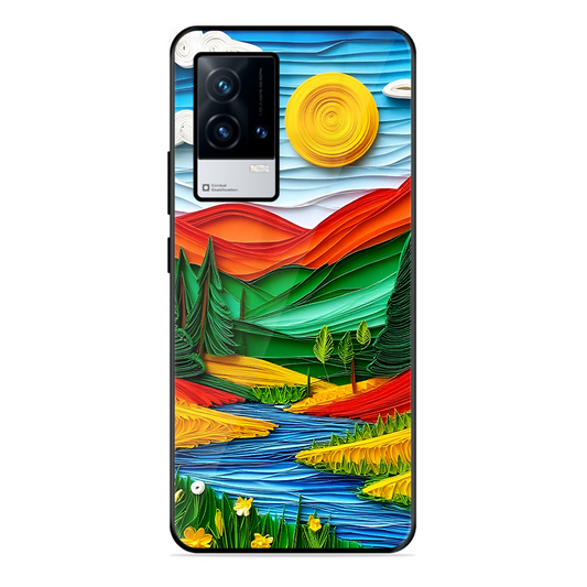 Lake Beauty Printed Protective Phone Cover for Iqoo 9 5G