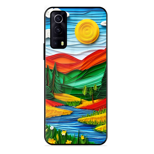 Lake Beauty Printed Protective Phone Cover for Iqoo Z3 5G