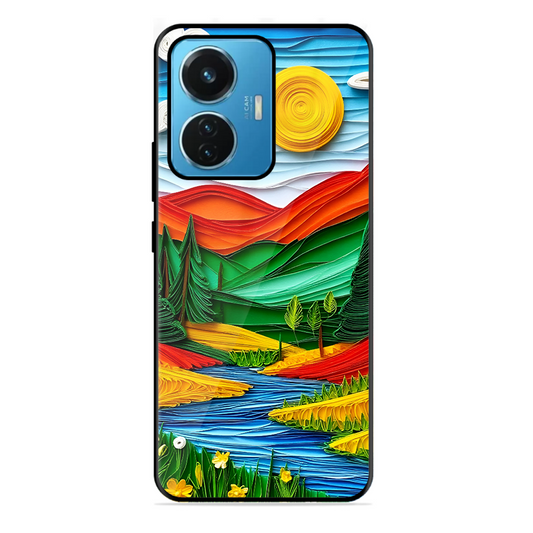 Lake Beauty Printed Protective Phone Cover for Iqoo Z6 44W