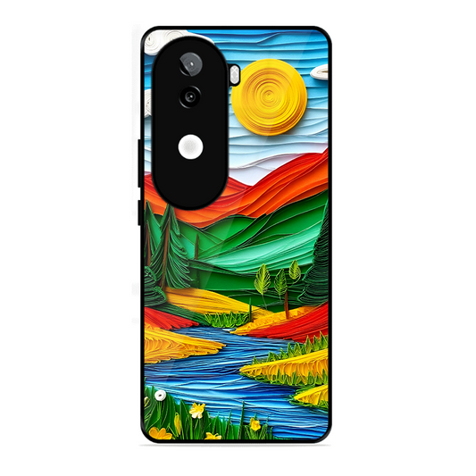 Lake Beauty Printed Protective Phone Cover for Iqoo Z9S 5G