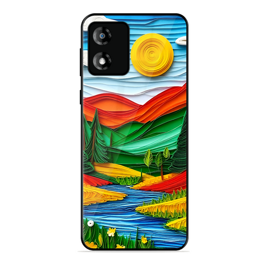 Lake Beauty Printed Protective Phone Cover for Motorola Moto E13