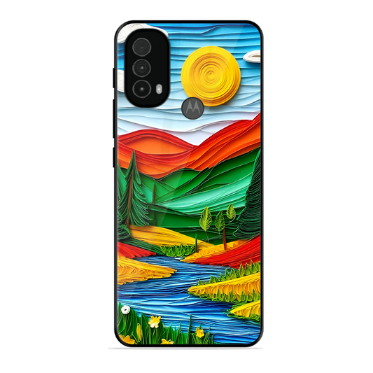 Lake Beauty Printed Protective Phone Cover for Motorola Moto E40