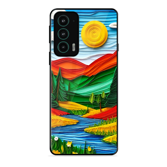 Lake Beauty Printed Protective Phone Cover for Motorola Moto Edge 20