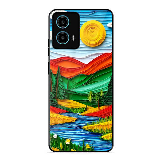 Lake Beauty Printed Protective Phone Cover for Motorola Moto G34 5G