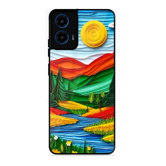 Lake Beauty Printed Protective Phone Cover for Motorola Moto G45 5G
