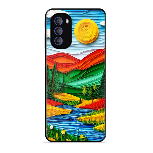 Lake Beauty Printed Protective Phone Cover for Motorola Moto G51 5G