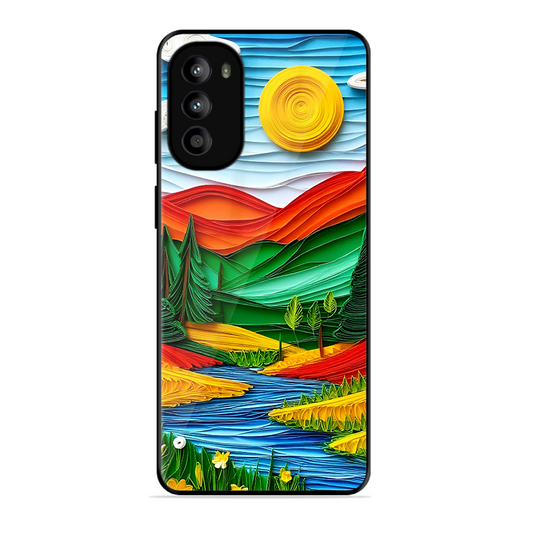 Lake Beauty Printed Protective Phone Cover for Motorola Moto G62 5G