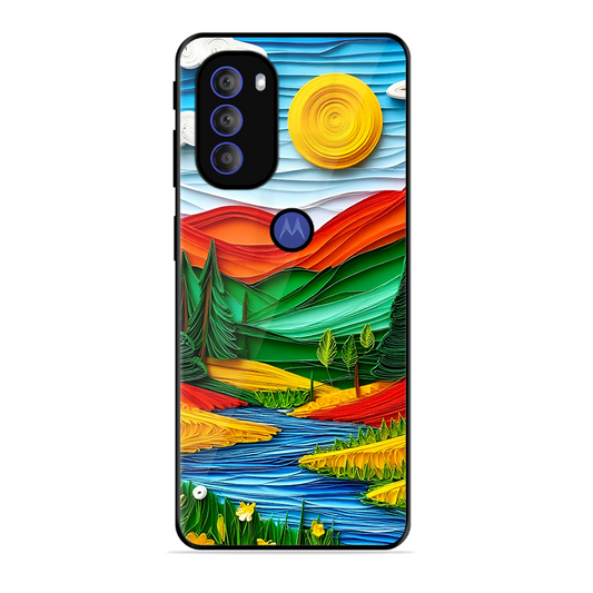 Lake Beauty Printed Protective Phone Cover for Motorola Moto G71 5G