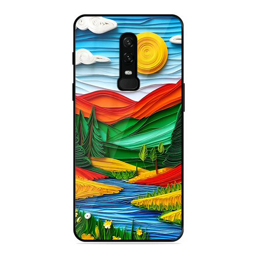 Lake Beauty Printed Protective Phone Cover for Oneplus 6