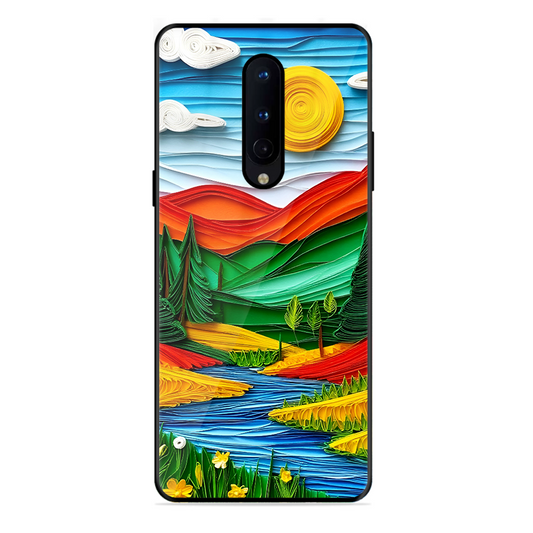 Lake Beauty Printed Protective Phone Cover for Oneplus 8