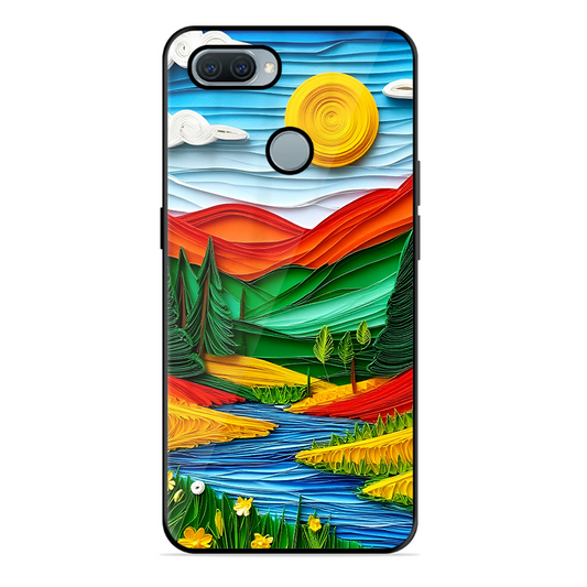 Lake Beauty Printed Protective Phone Cover for Oppo A12