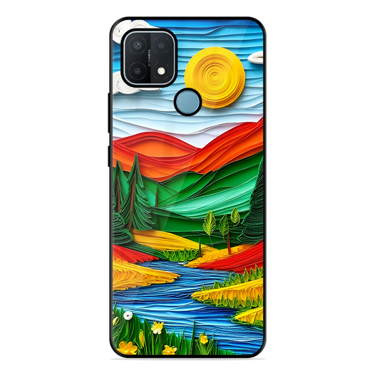 Lake Beauty Printed Protective Phone Cover for Oppo A15S