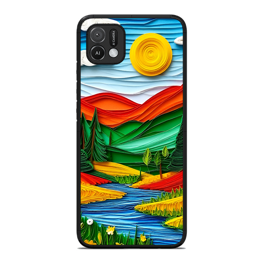 Lake Beauty Printed Protective Phone Cover for Oppo A16K