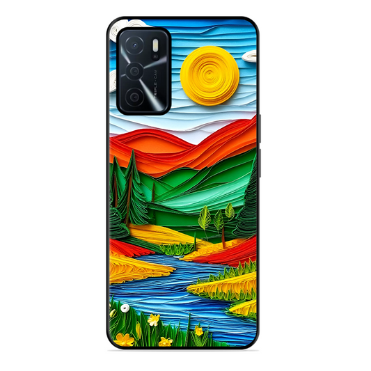 Lake Beauty Printed Protective Phone Cover for Oppo A16