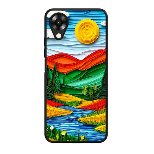 Lake Beauty Printed Protective Phone Cover for Oppo A17K