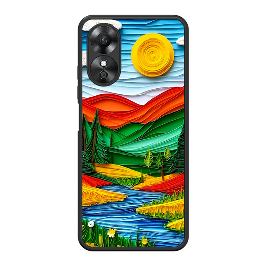 Lake Beauty Printed Protective Phone Cover for Oppo A17