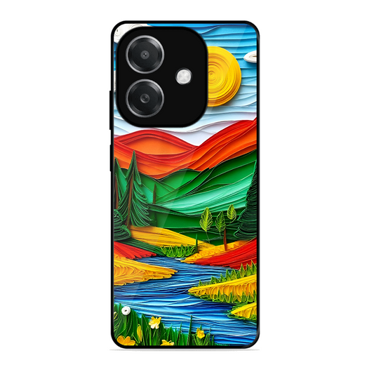 Lake Beauty Printed Protective Phone Cover for Oppo A3X 5G