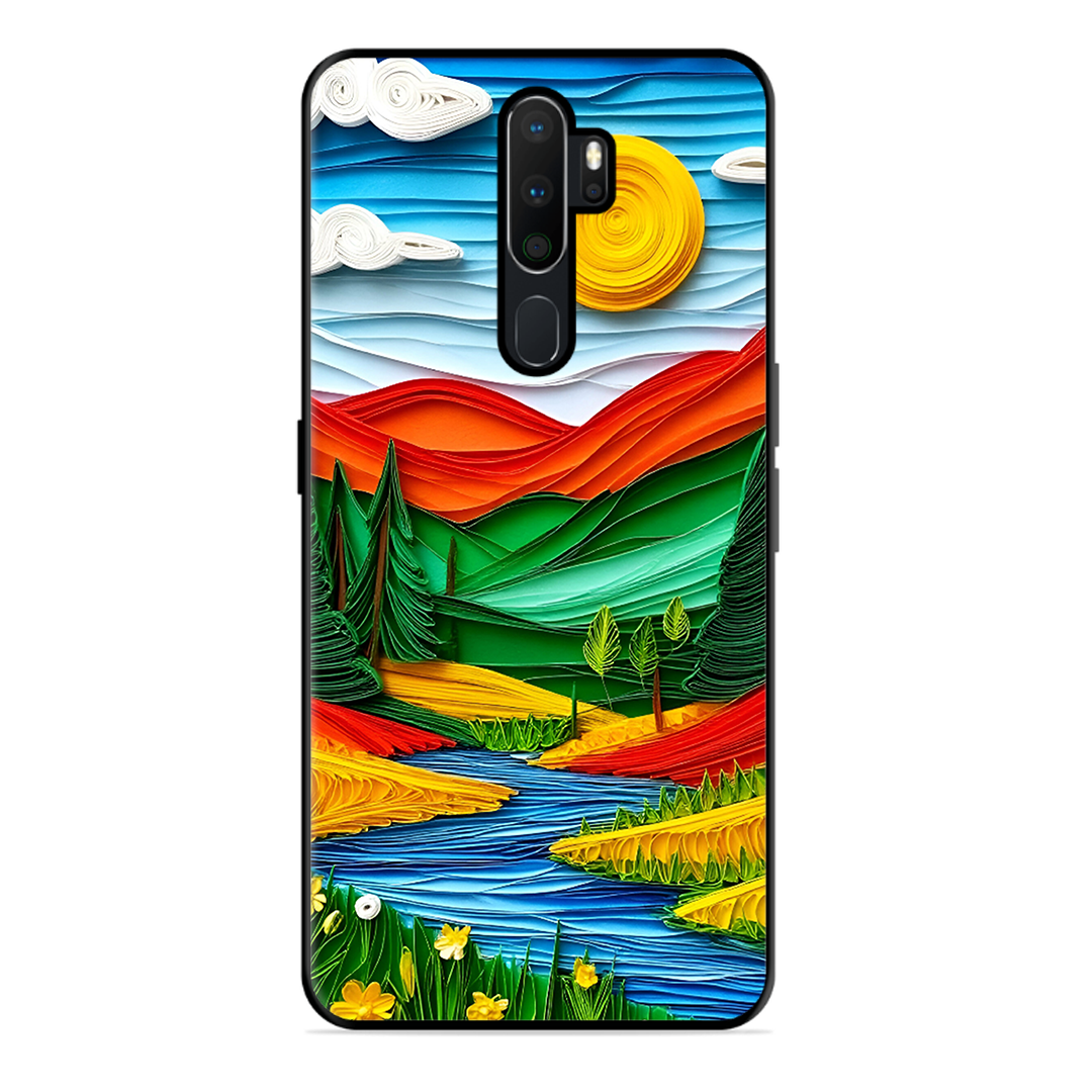 Lake Beauty Printed Protective Phone Cover for Oppo A5 2020
