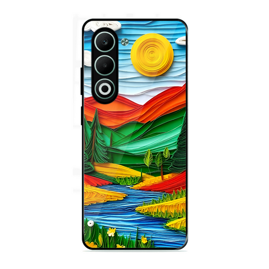 Lake Beauty Printed Protective Phone Cover for Oppo A5 5G
