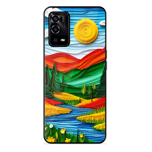 Lake Beauty Printed Protective Phone Cover for Oppo A55