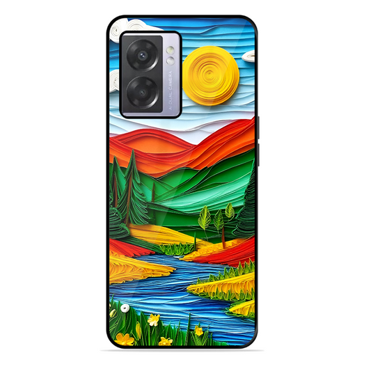 Lake Beauty Printed Protective Phone Cover for Oppo A57 5G