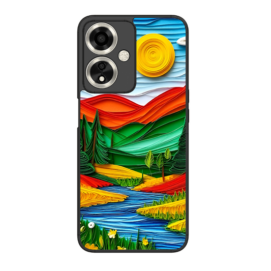 Lake Beauty Printed Protective Phone Cover for Oppo A59 5G