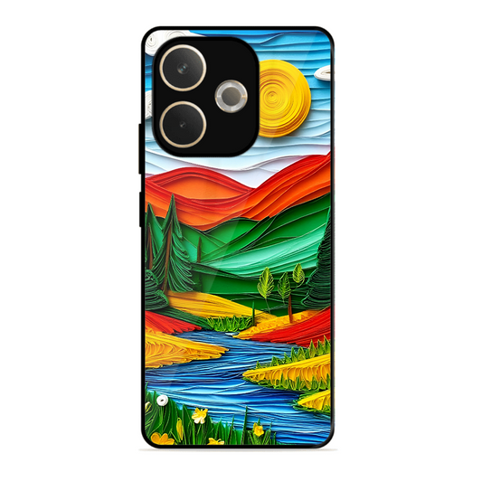 Lake Beauty Printed Protective Phone Cover for Oppo A5 Pro 5G