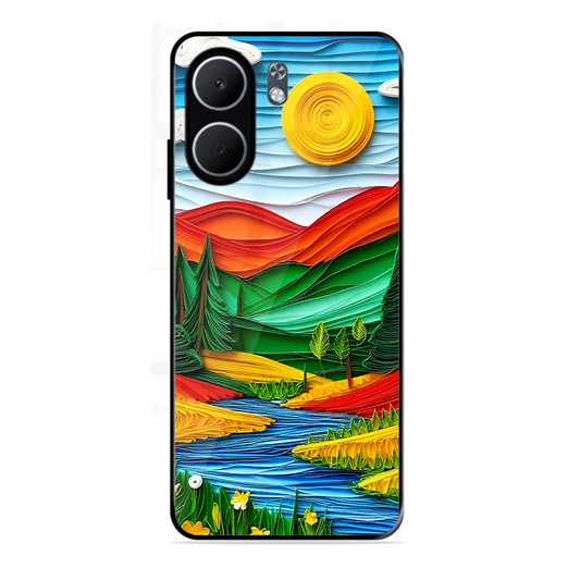 Lake Beauty Printed Protective Phone Cover for Oppo A5X 5G